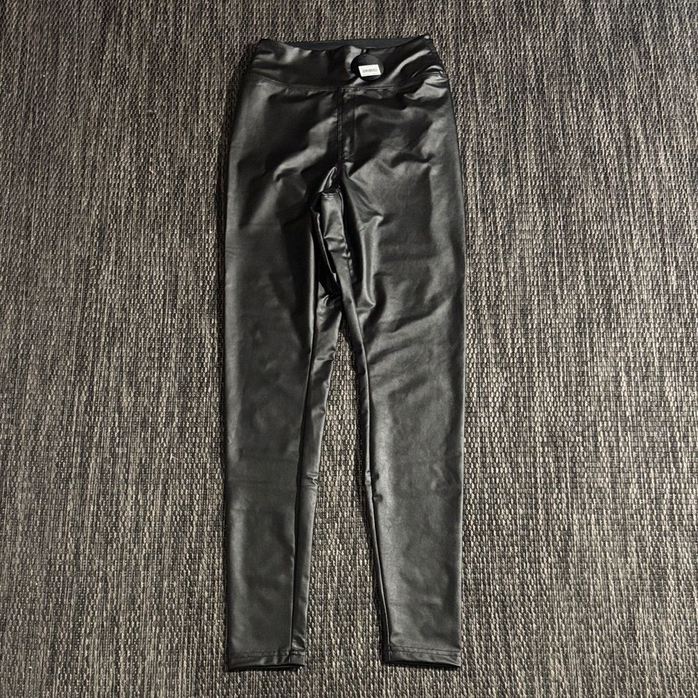 Offline by aerie real luxe faux leather high- rise legging